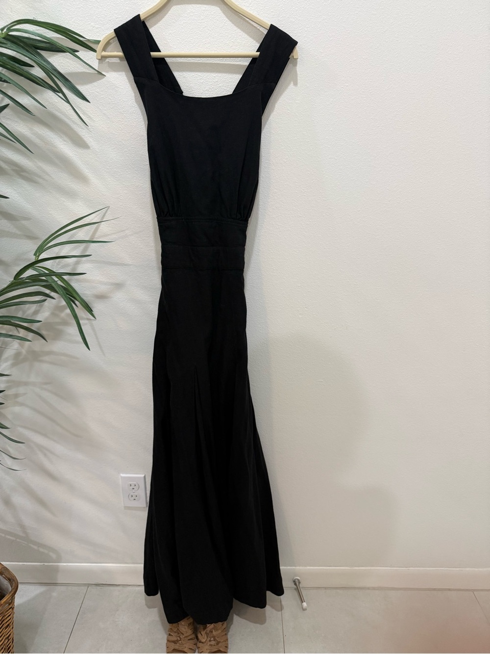 Rachel Zoe Black Maxi Dress with Wide Straps